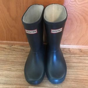 Matte Navy Hunter Boots